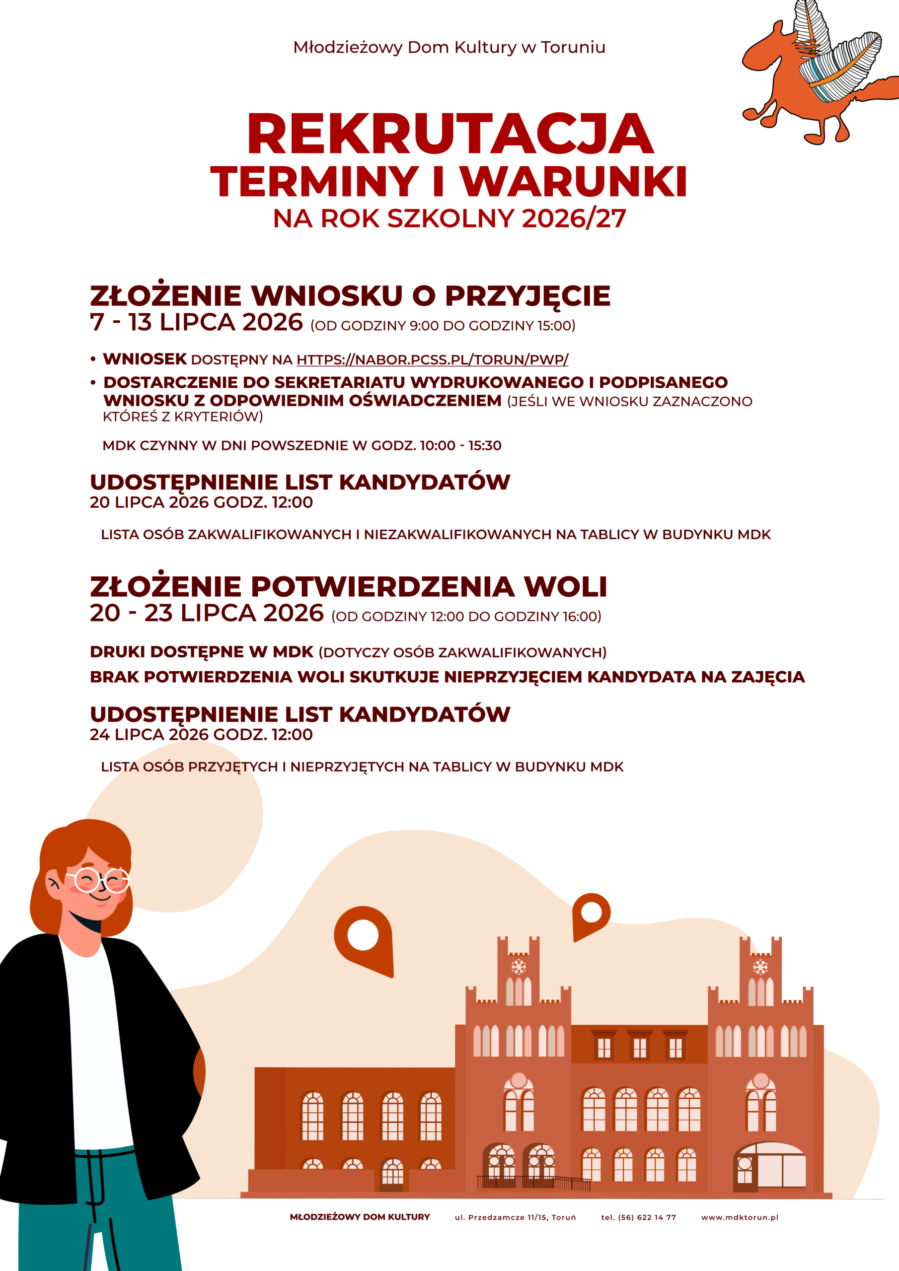Rekrutacja uzupełniająca - terminy